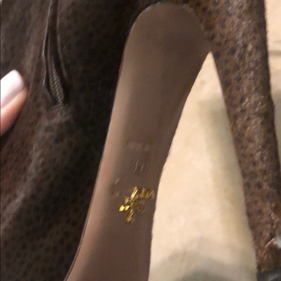 Prada Brown and Black Leopard fur boots - Picture 6 of 8